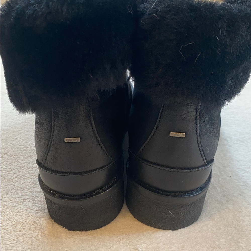 Pajar waterproof leather shearling lace up women’s boots Sz 7.5 - Picture 4 of 12